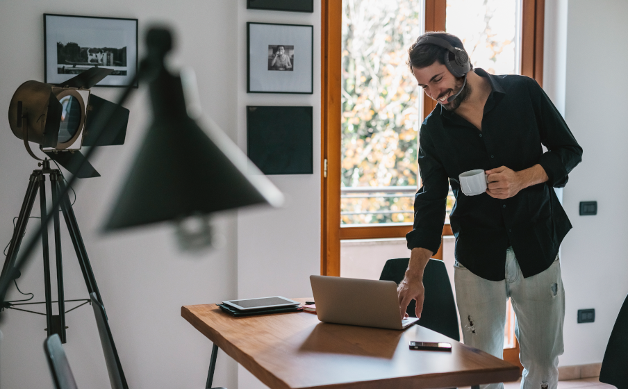 JBL Free WFH Wireless Afneembare microfoon met spraakfocus en ruisonderdrukking - Image