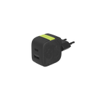 InstantCharger 30W 2 USB - Black - Compact USB-C and USB-A PD charger - Hero