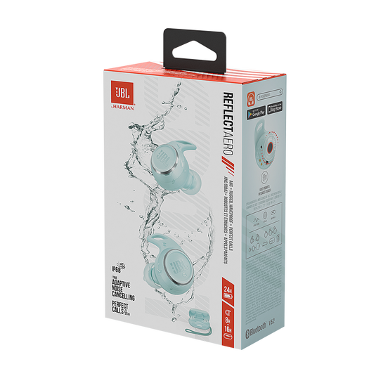 JBL Reflect Aero TWS - Mint - True wireless Noise Cancelling active earbuds - Detailshot 10 image number null