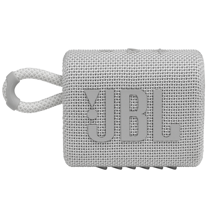 JBL Go 3 - White - Portable Waterproof Speaker - Front image number null