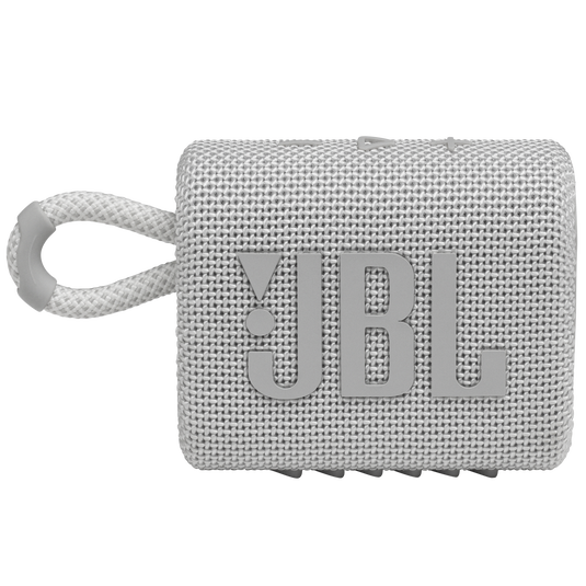 JBL Go 3 - White - Portable Waterproof Speaker - Front image number null