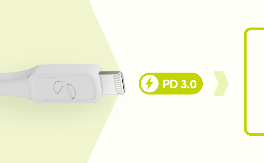 InstantConnect USB-C to Lightning Ondersteunt snel opladen tot 20 W PD 3.0 - Image