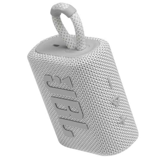JBL Go 3 - White - Portable Waterproof Speaker - Detailshot 2 image number null