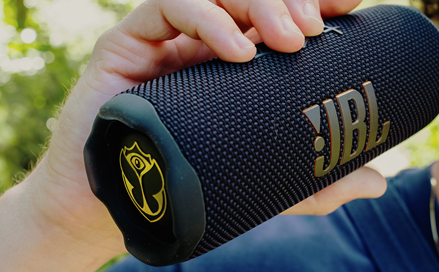 JBL Flip 7 Tomorrowland | Draagbare water- en valbestendige