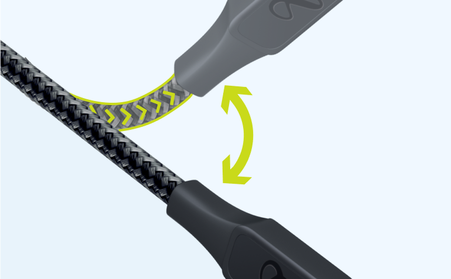 InstantConnect USB-A to Lightning Ontworpen om lang mee te gaan, met een levensduur van 35.000 buigingen - Image