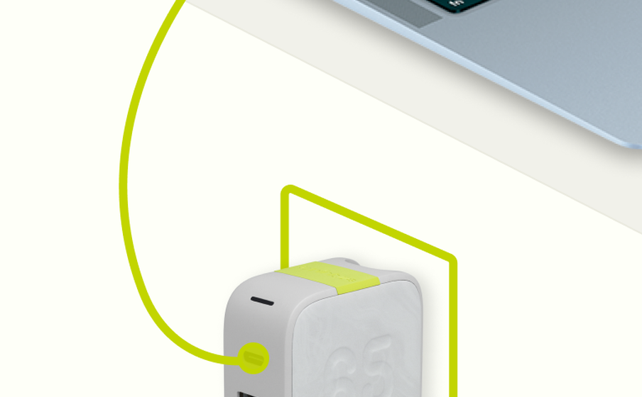 InstantCharger 65W 2 USB Snel opladen van laptops met USB-C - Image