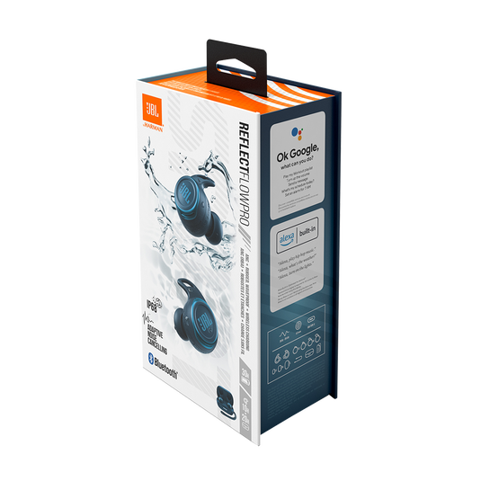 JBL Reflect Flow Pro - Blue - Waterproof true wireless Noise Cancelling active sport earbuds - Detailshot 10 image number null