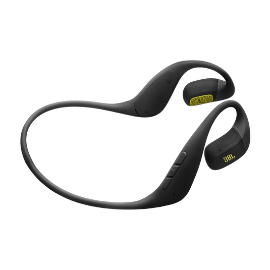 Écouteurs Open-Ear sport JBL Endurance Pace avec bluetooth, 10Hrs de batterie, serre-tête léger en titane à mémoire de forme, étanche à l'eau, à la poussière IP68, technologie JBL OpenSound, noir/gris