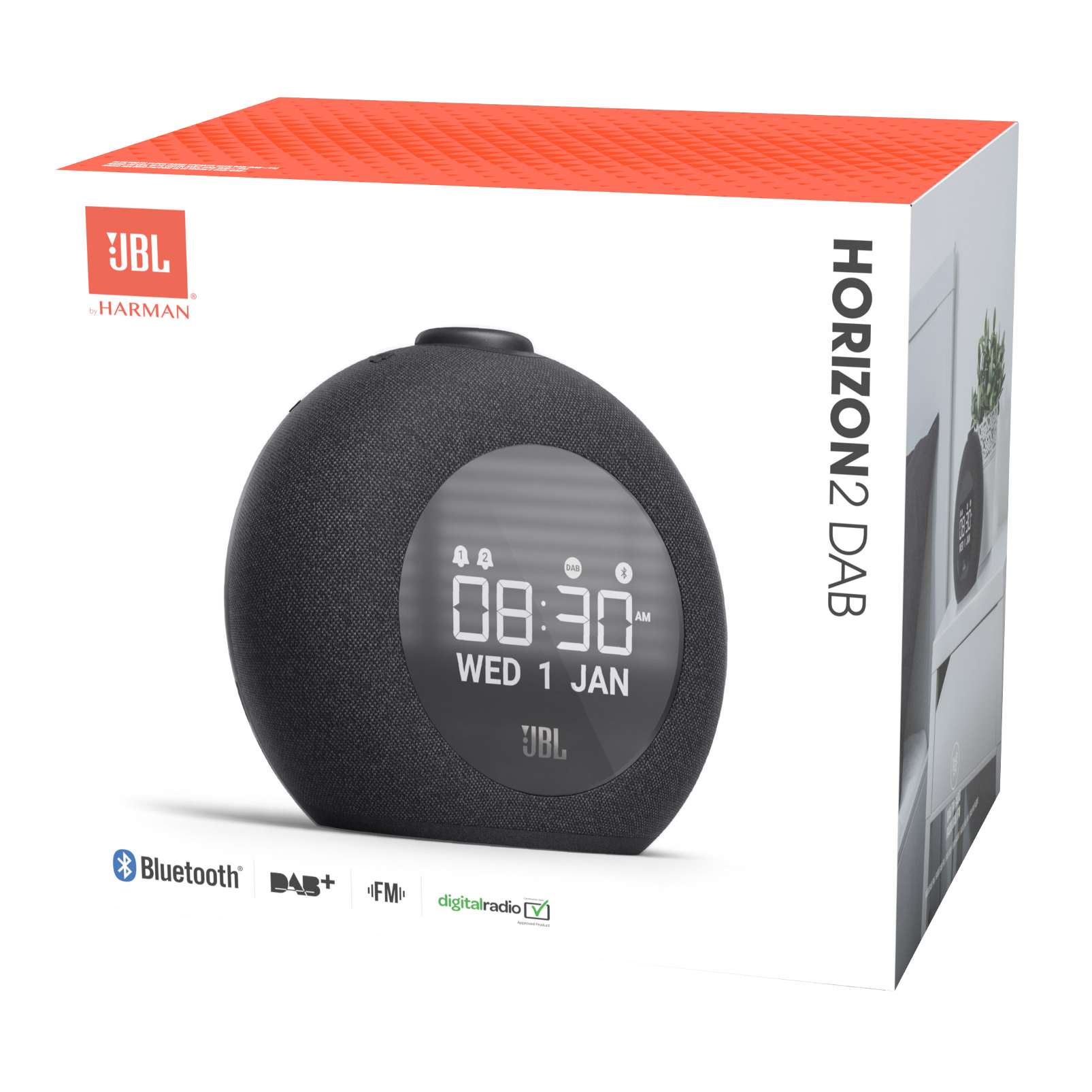 Horizon 2 DAB | Bluetooth-wekkerradio speaker met DAB/DAB+/FM-radio